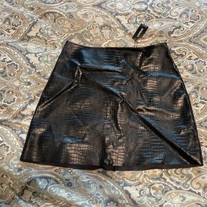 Express Leather snakeskin skirt